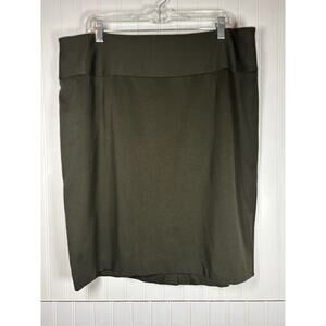Lane Bryant i’m green Pencil short Skirt Workwear Rayon spanks Plus Size 18